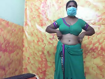 On a Live Cam Show, a Nude Horny South Indian Bhabhi