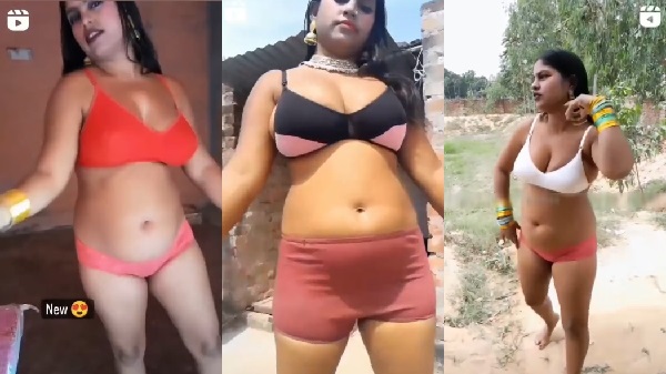 Bihari aunty dancing in bra panties nude