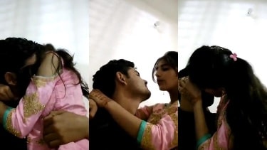 Sister did hot kissing while sitting on cousin brother’s lap
