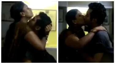 Employees filmed kissing and romancing in office