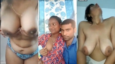 4 Indian girls opened their bras and showed their big boobs