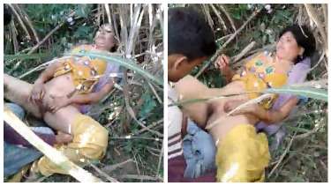 Haryanvi woman fucked in the jungle near the farm
