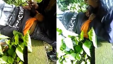 Indian GF sucked African man’s dick in front of BF