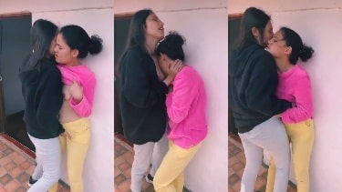 Indian lesbian girls romance xxx outdoor