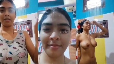 HotxSeries – Bubbly Indian girl made nude bathing video